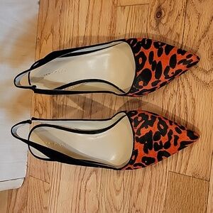 Ann Taylor kitten heel slingbacks